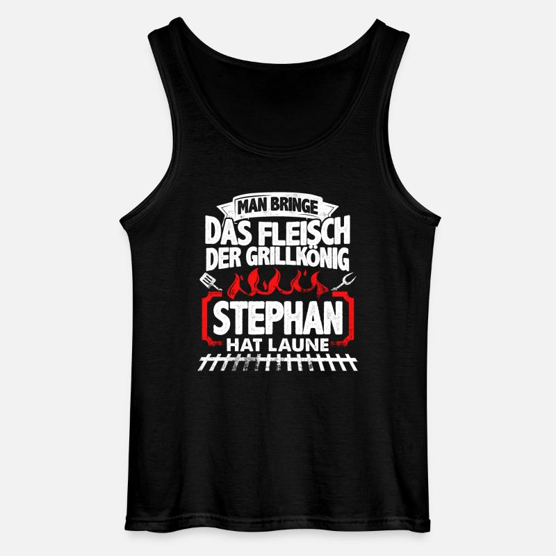 STEPHAN - Grill - Gildan Männer Tank Top - Schwarz