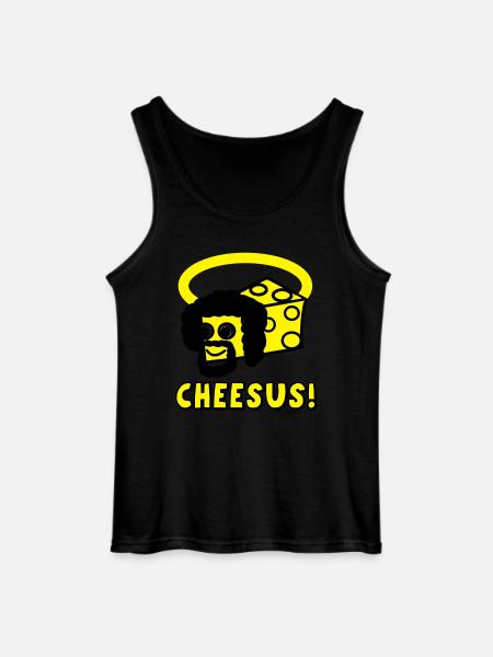 Cheesus - Gildan Männer Tank Top - Schwarz
