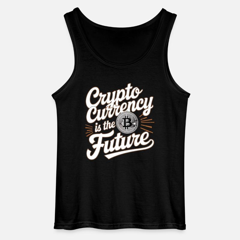 Cryptocurrency Is The Future 17 - Gildan Männer Tank Top - Schwarz