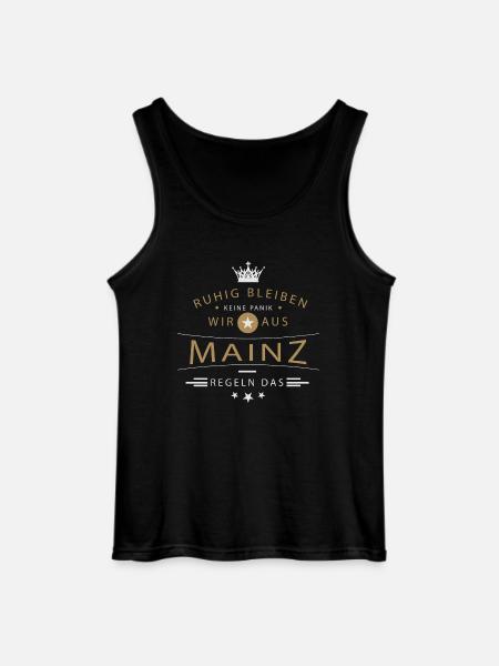 Ruhig bleiben Mainz - Gildan Männer Tank Top - Schwarz