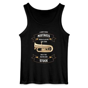 I don`t make mistakes when playing the Tuba - Gildan Männer Tank Top - Schwarz - Vorne - AI Model Male 185 dark (185cm)