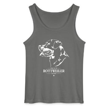 Rottweiler Maman Chien Chien Rottie Wilsigns - Débardeur Gildan Homme - charbon - Devant - AI Model Male 185 dark (185cm)