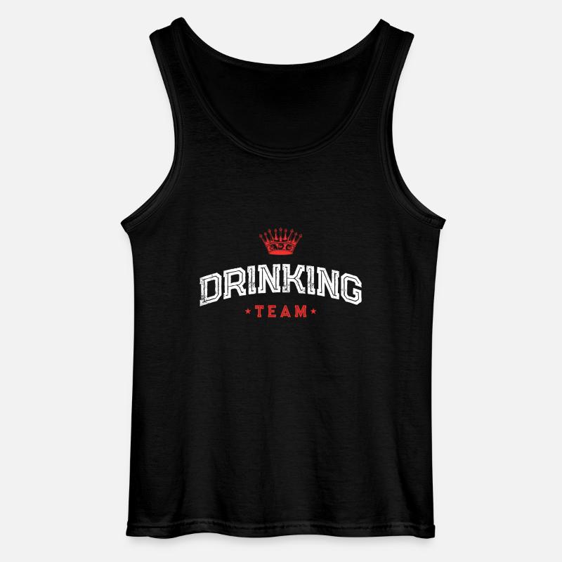 Drinking Team - Gildan Männer Tank Top - Schwarz