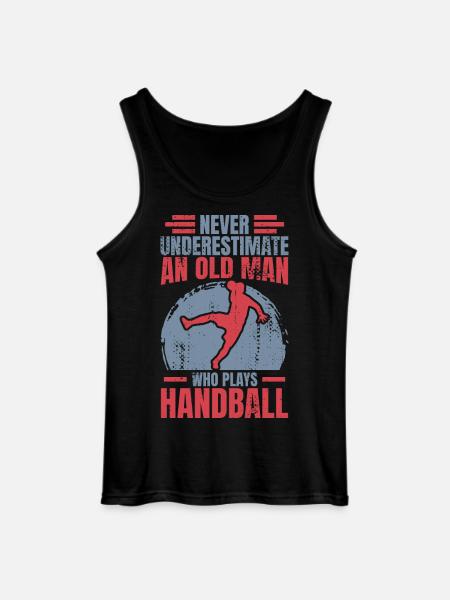 Handball Großvater - Gildan Männer Tank Top - Schwarz