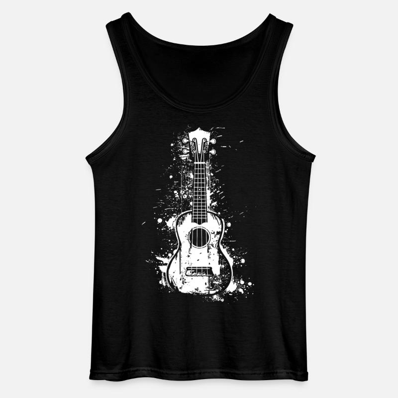 Ukulele Graffiti - Gildan Männer Tank Top - Schwarz