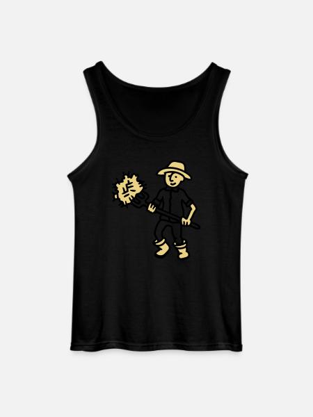 Farmer hay - Gildan Men’s Tank Top - black