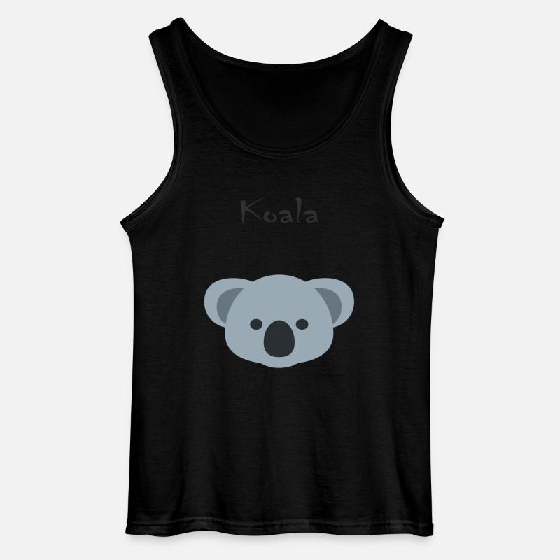 Koala - Gildan Männer Tank Top - Schwarz