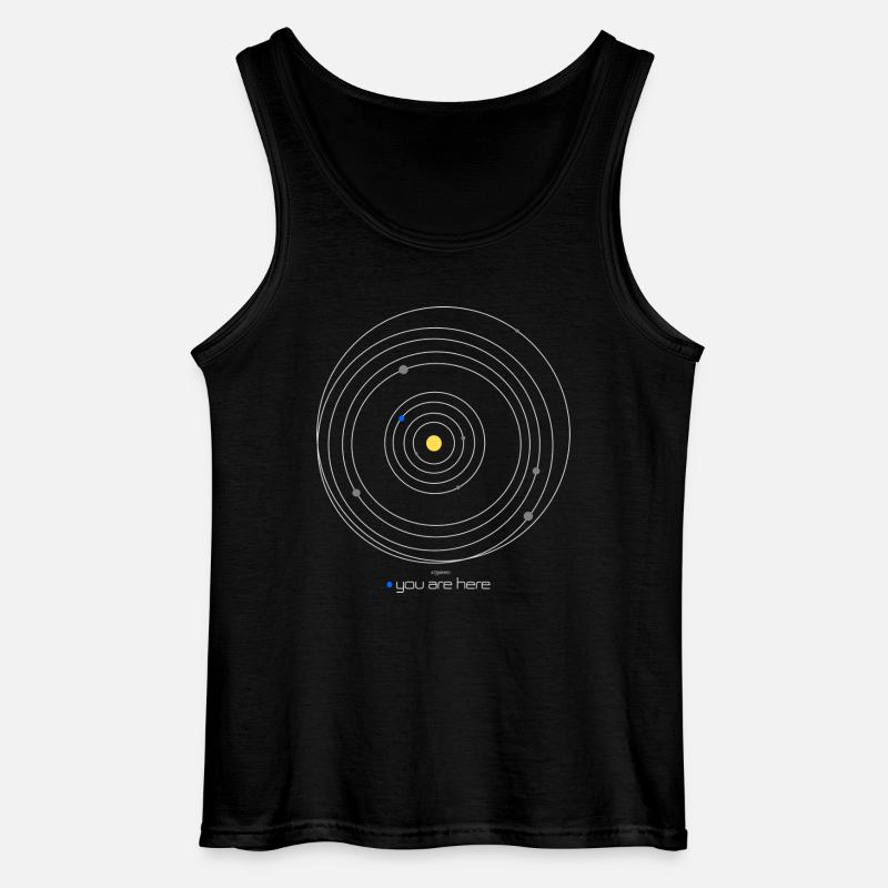 Sonnensystem - Gildan Männer Tank Top - Schwarz