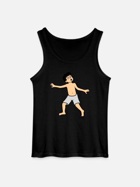 Boy is afraid - Gildan Men’s Tank Top - black