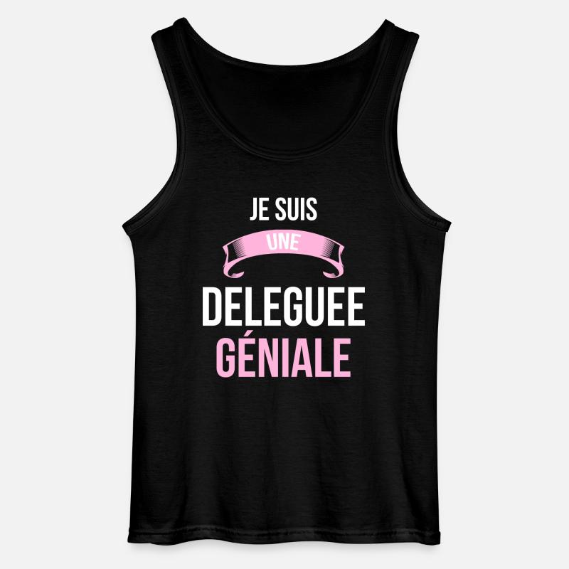 je suis une Deleguee - Débardeur Gildan Homme - noir
