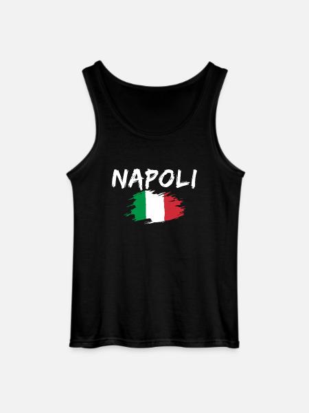 Napoli Italien Flag Napoli - Gildan tanktop til mænd - sort
