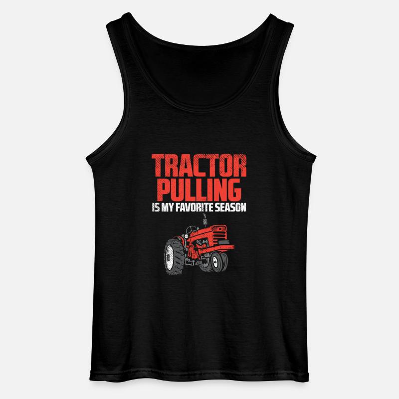 Tractor Pulling Saison Fan - Gildan Männer Tank Top - Schwarz