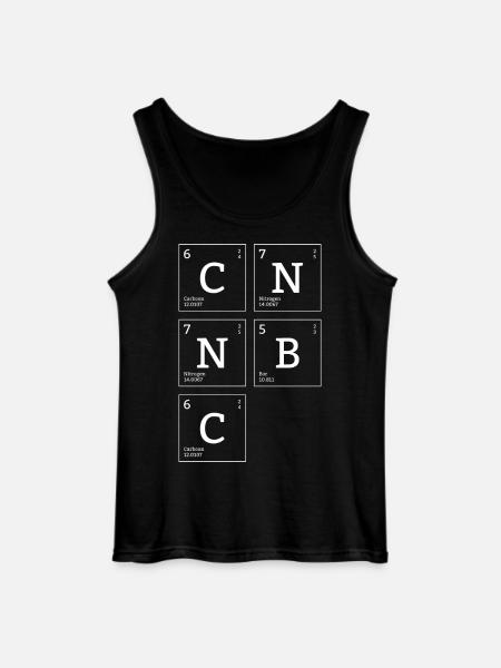 Periodic table of the elements C N N B C - Gildan Men’s Tank Top - black