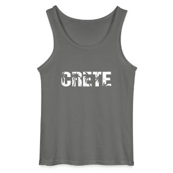 Crete Griechenland Insel Kreta - Gildan Männer Tank Top - Anthrazit - Vorne - AI Model Male 185 dark (185cm)