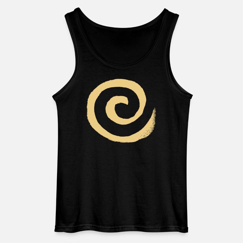 Spirale - Gildan Männer Tank Top - Schwarz