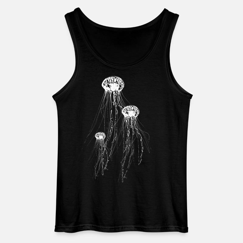 Qualle - Gildan Männer Tank Top - Schwarz
