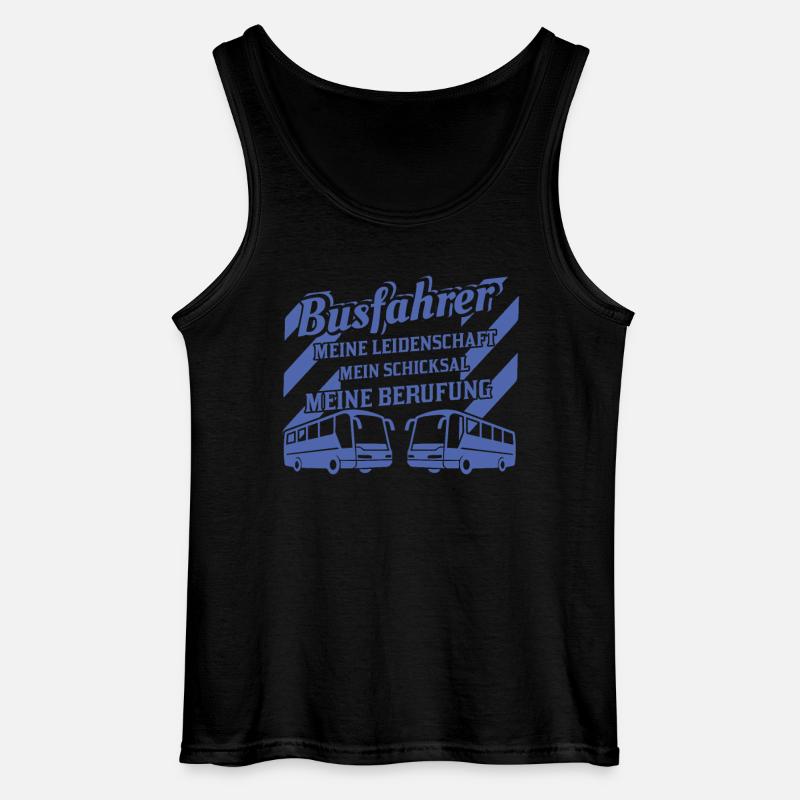 Busfahrer Leidenschaft Schicksal Berufung - Gildan Männer Tank Top - Schwarz