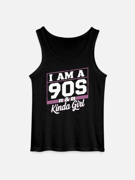 I'm a 90s R&B Kinda Girl - Gildan Men’s Tank Top - black