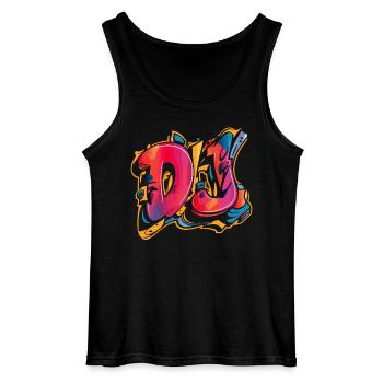 DJ Graffiti Style Design Coloré - Débardeur Gildan Homme - noir - Devant - AI Model Male 185 dark (185cm)