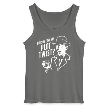 Murder Mystery Dinner Outfit Plot Twist - Gildan Männer Tank Top - Anthrazit - Vorne - AI Model Male 185 dark (185cm)