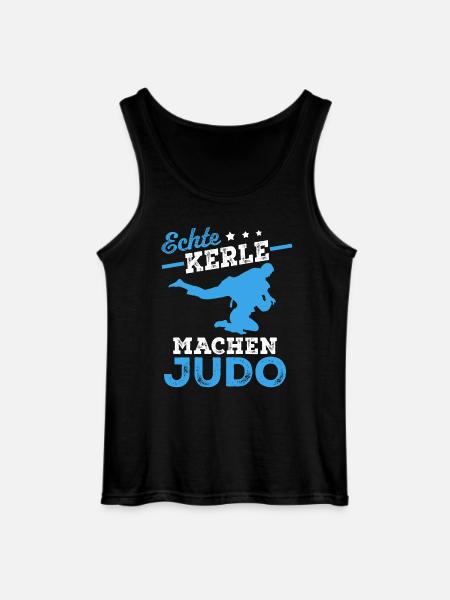 Echte Kerle machen Judo - Gildan Männer Tank Top - Schwarz
