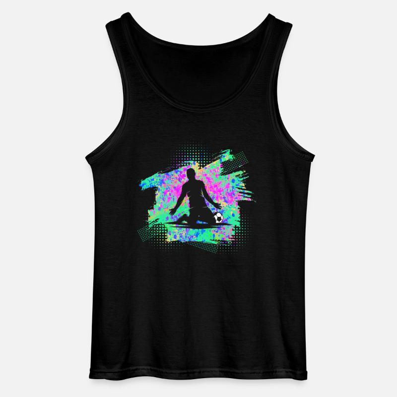 Fußball - Gildan Männer Tank Top - Schwarz