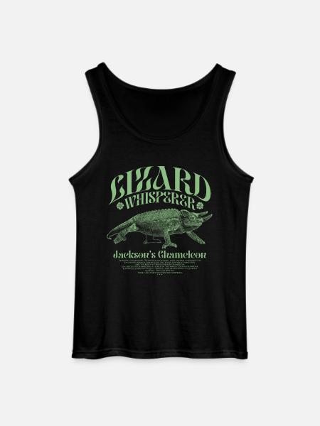 Jackson's Chameleon Lizard Whisperer - Gildan Men’s Tank Top - black