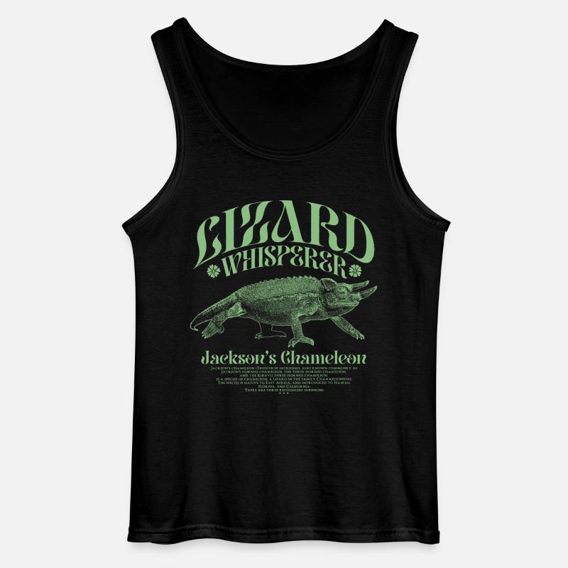 Jackson's Chamäleon Echsenflüsterer - Gildan Männer Tank Top - Schwarz