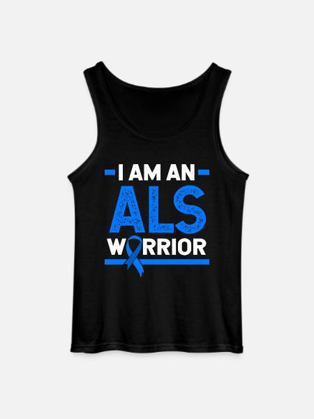 ALS nerve disease - Gildan Men’s Tank Top - black