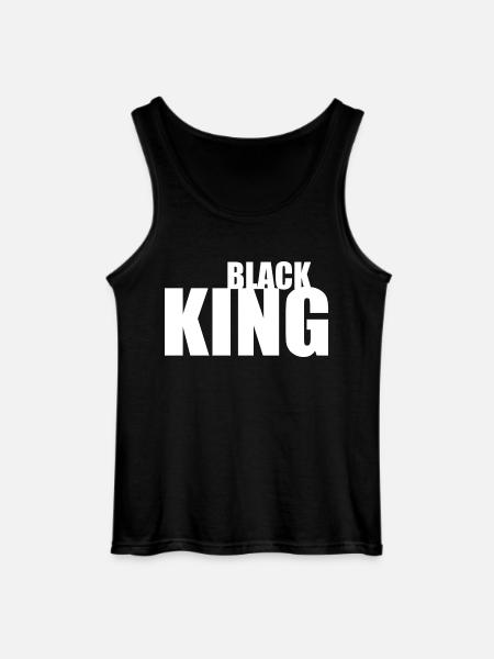 Black king - Gildan Men’s Tank Top - black
