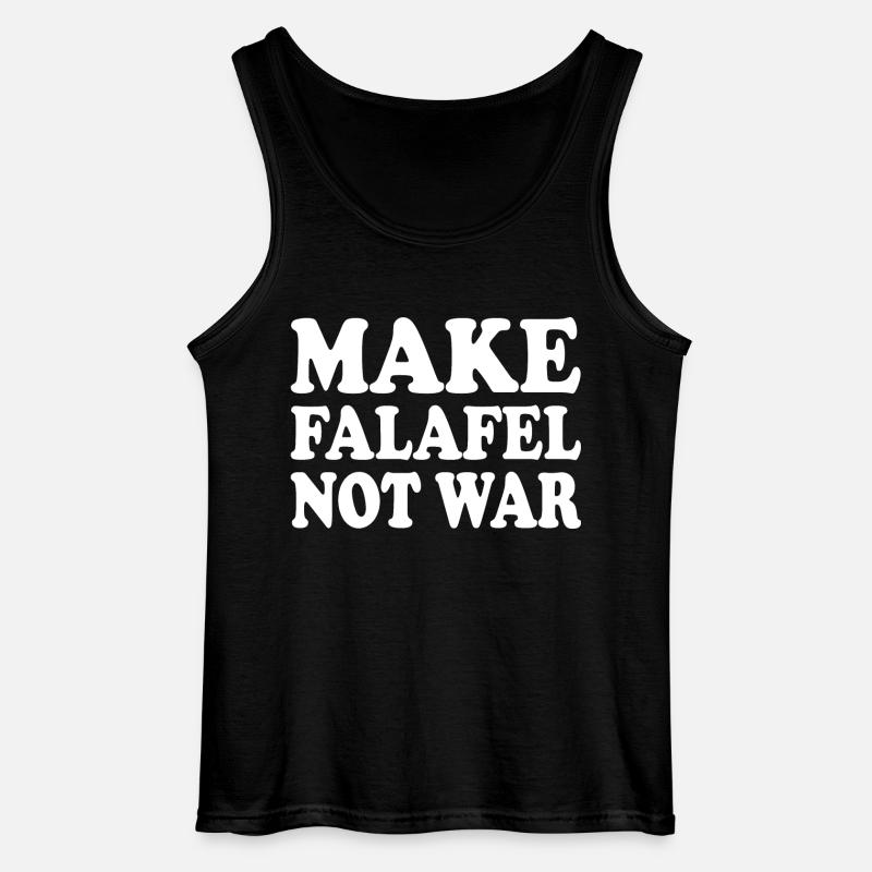 Make falafel not war - Gildan Männer Tank Top - Schwarz