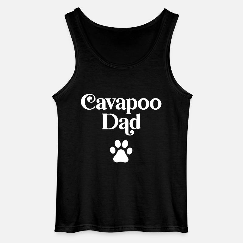 Cavapoo Dad - Gildan Men’s Tank Top - black