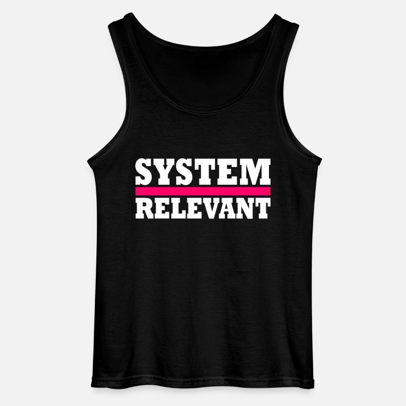 System relevant - Gildan Men’s Tank Top - black