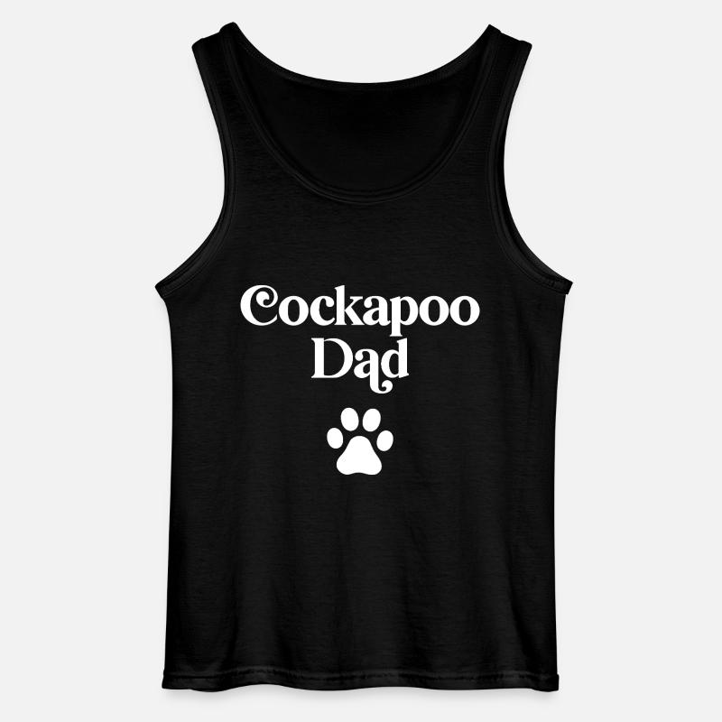 Cockapoo Papa - Gildan Männer Tank Top - Schwarz
