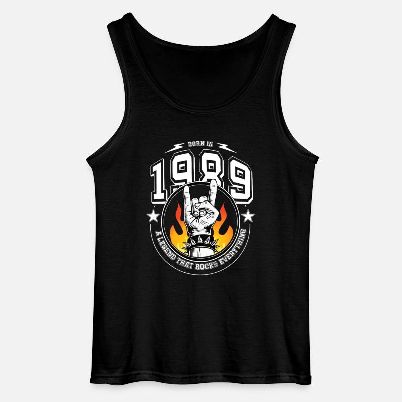 1989 Birthday, rocks everything - Gildan Men’s Tank Top - black
