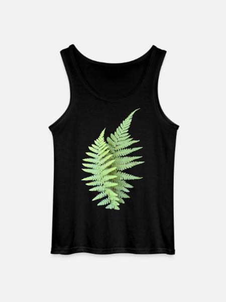 Fern Leaves Fern Leaves Green - Gildan Men’s Tank Top - black