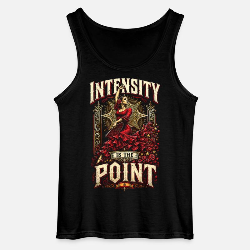 Flamenco Intensity Is The Point - Gildan Männer Tank Top - Schwarz