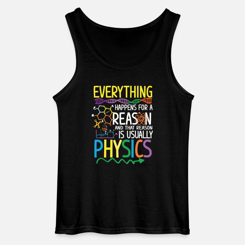 Reason is usually Physics - Gildan Men’s Tank Top - black