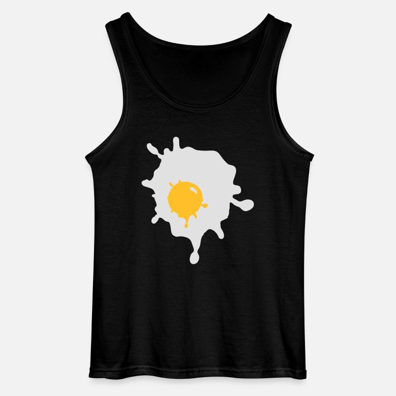 Fried egg - V2 - Gildan Men’s Tank Top - black