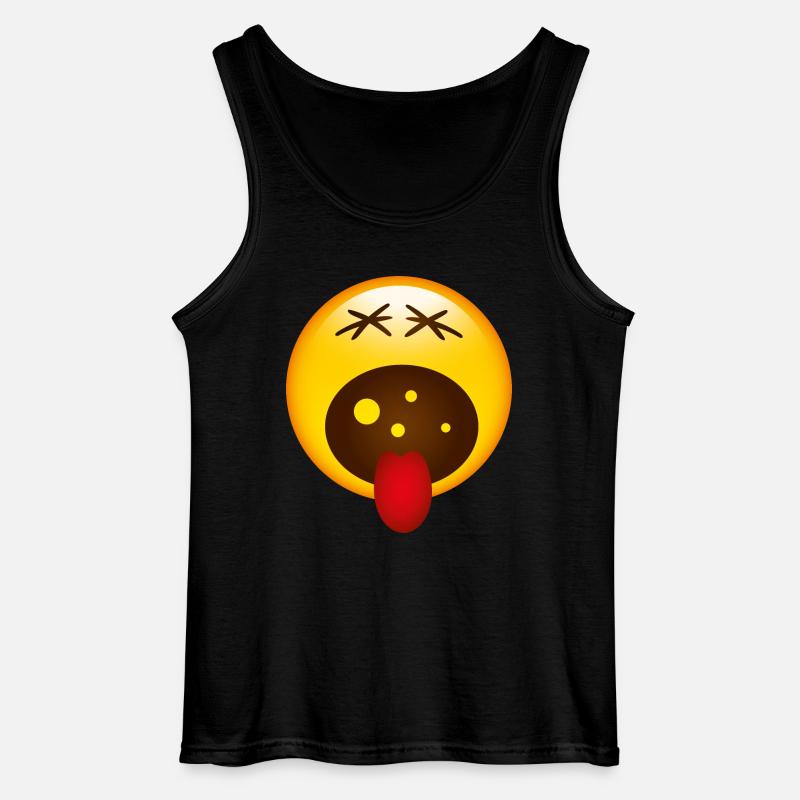 Smiley Screaming - Gildan Männer Tank Top - Schwarz