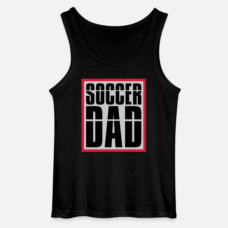 Cool Soccer Dad Logo - Gildan Männer Tank Top - Schwarz