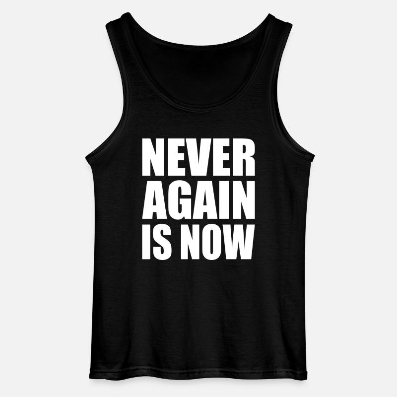 Never again is now - Gildan Männer Tank Top - Schwarz