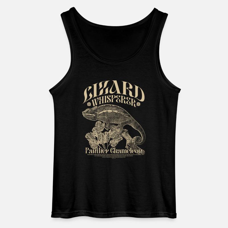 Pantherchamäleon Chamäleon Echsenflüsterer - Gildan Männer Tank Top - Schwarz