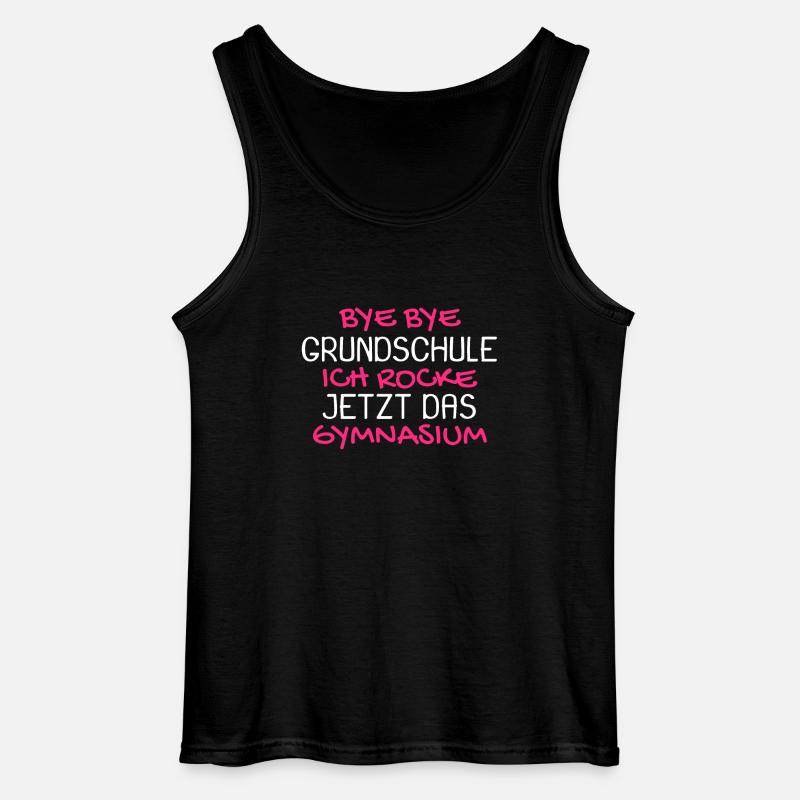 Gymnasium Einschulung Schulbeginn Geschenk - Gildan Männer Tank Top - Schwarz