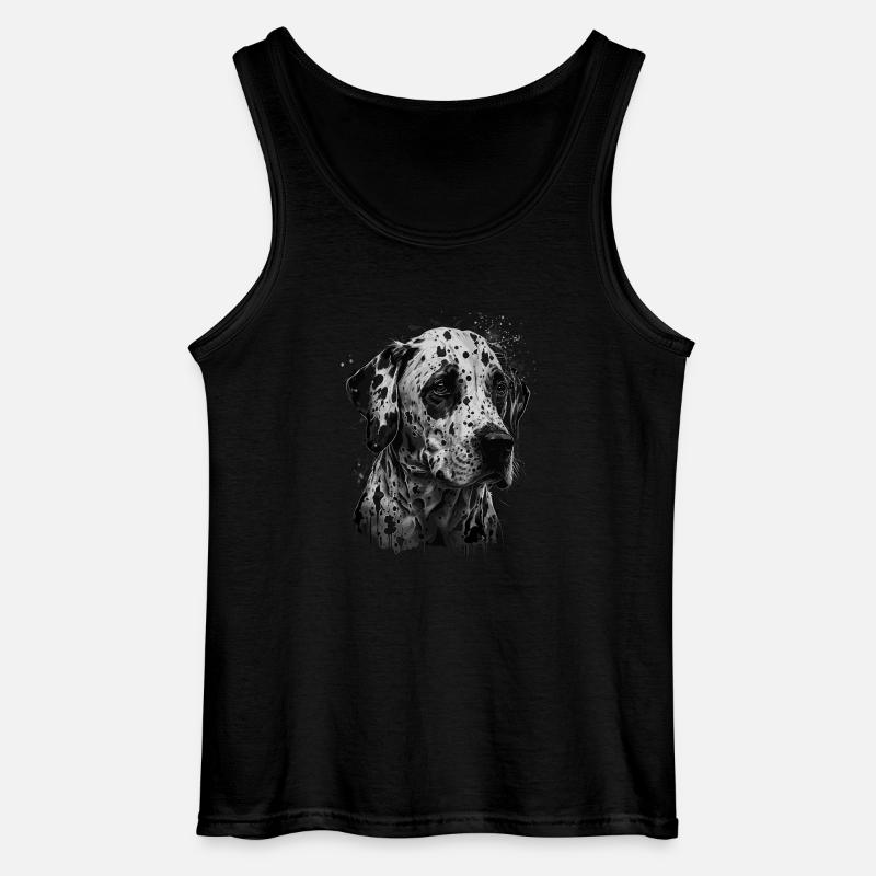 Dalmatiner - Gildan Männer Tank Top - Schwarz