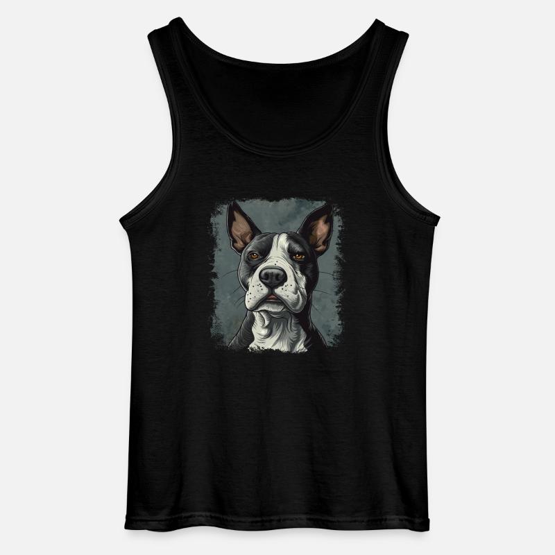 Bullterrier - Gildan Männer Tank Top - Schwarz