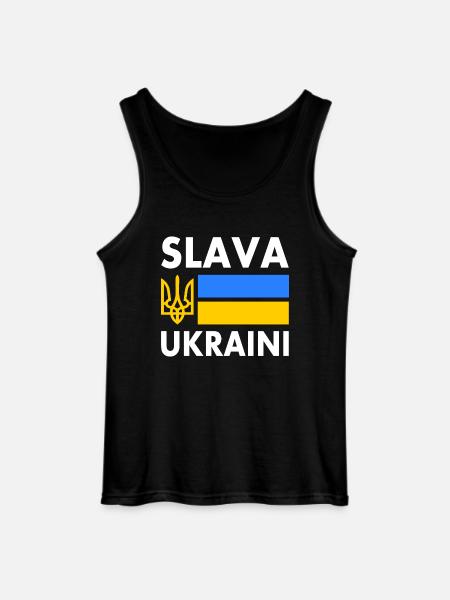 Slava ukraini - Gildan Men’s Tank Top - black