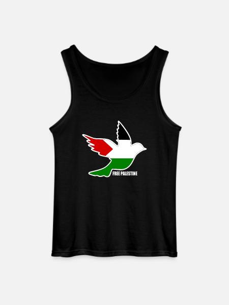 Free palestine - Gildan Men’s Tank Top - black