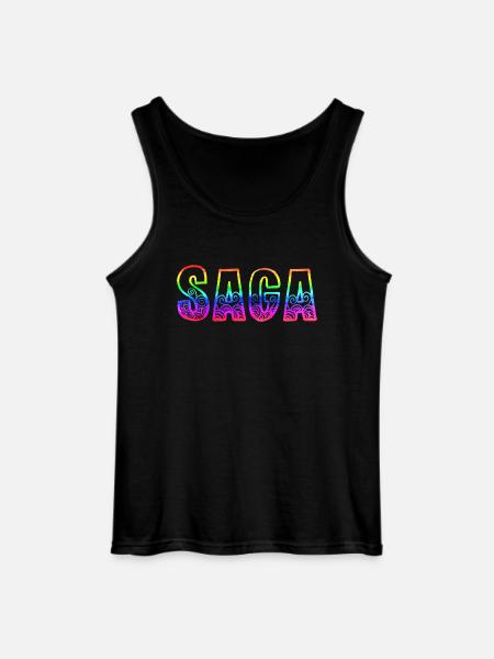 saga rs rainbow - Gildan Men’s Tank Top - black