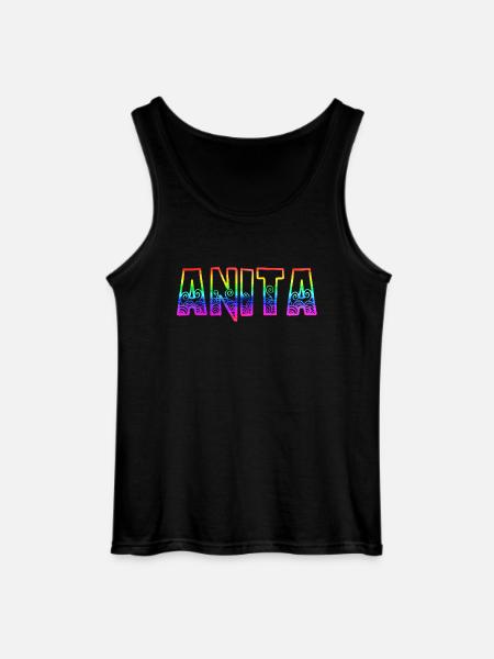 anita rs rainbow - Gildan Men’s Tank Top - black